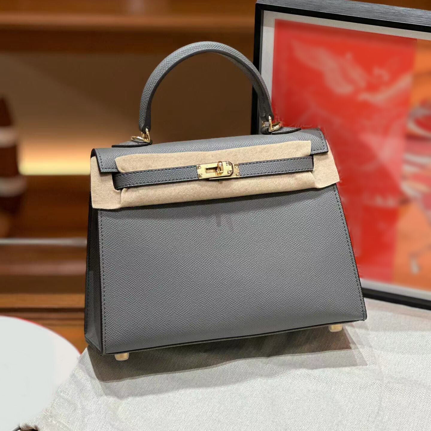 19/22/25/28 Real Leather Flap Handbag Tote Briefcase Fashion Purse Shoulder Bag