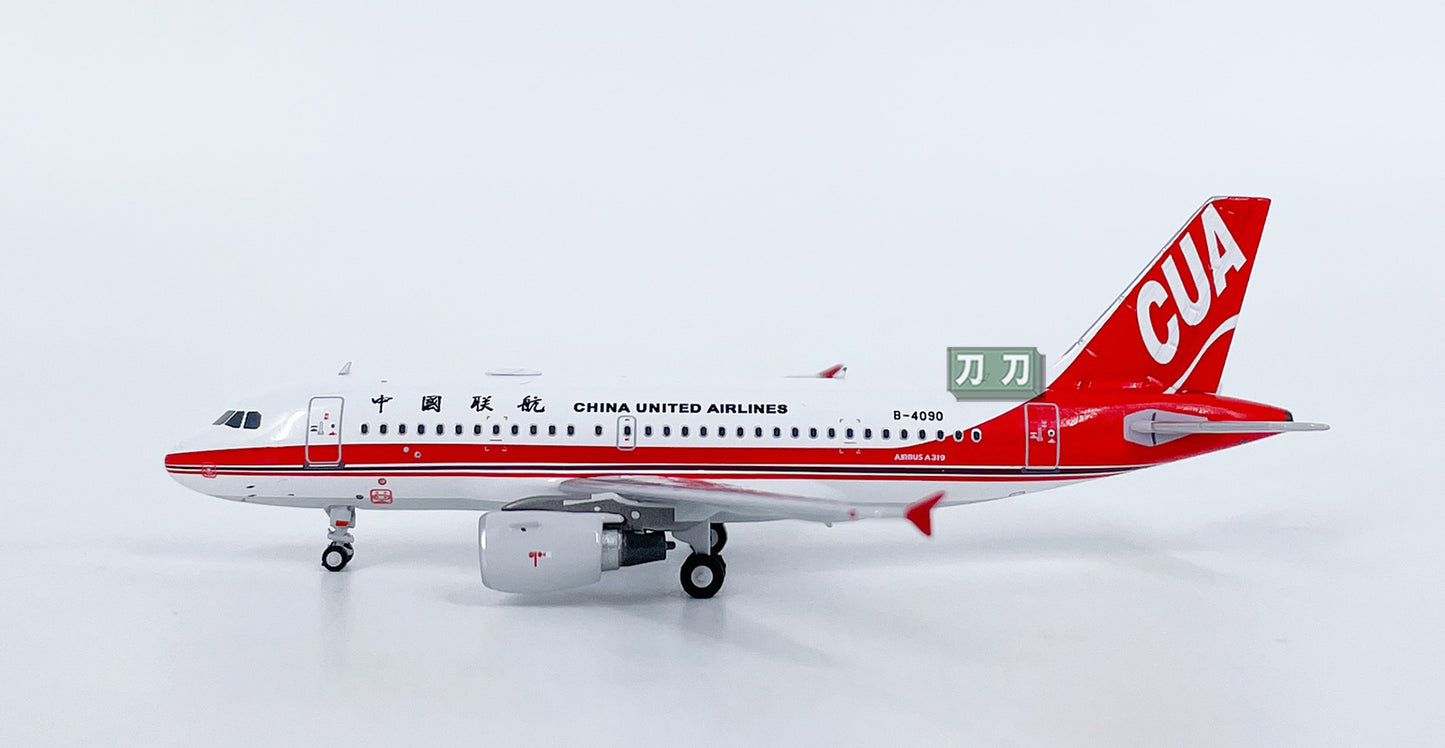 1:400 NG Models CHINA UNITED AIRLINES A319 Airplane Diecast Aircraft Model