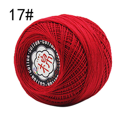 Hot Sale 50g Soft Cotton Thread Yarn Knitting Crochet Lace Embroidery Yarn