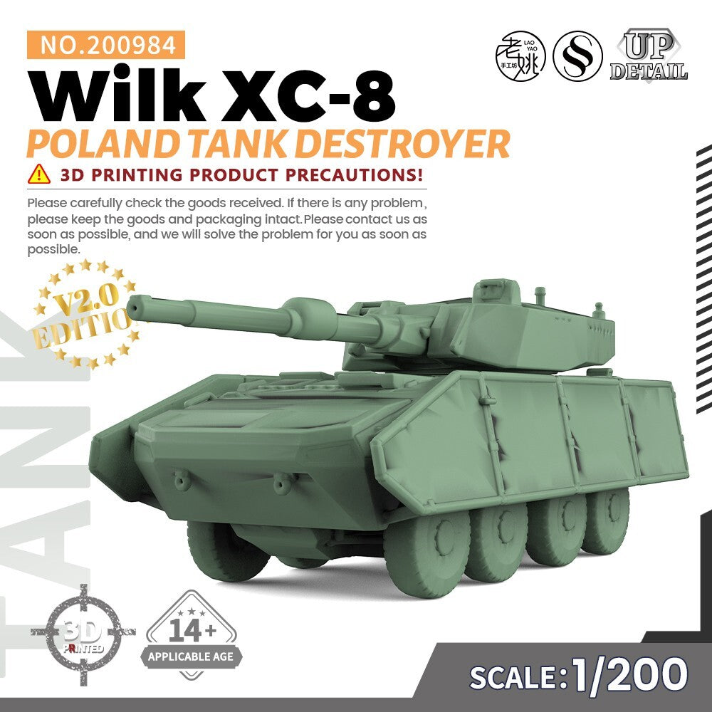 SSMODEL SS200984 1/200 Military Model Kit Poland Wilk XC-8 Tank Destroyer