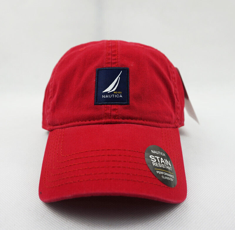 Nautica Hat Red Limited Men's Unisex 100% Cotton Sport Baseball Cap Adjustable