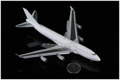 1:400 JC Wings BOEING 747-400 Passenger Blank Airplane Flap Down Diecast Model