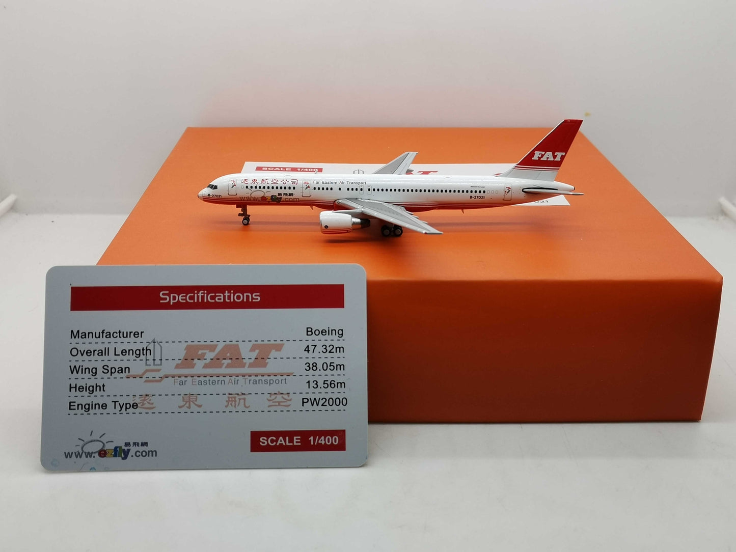1:400 JC Wings FAT BOEING B757-200 Passenger Airplane Diecast Aircraft Model