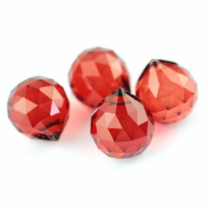 10pcs Chandelier Crystal Glass Balls Cut-Faceted Hanging Lamp Lighting Part Home