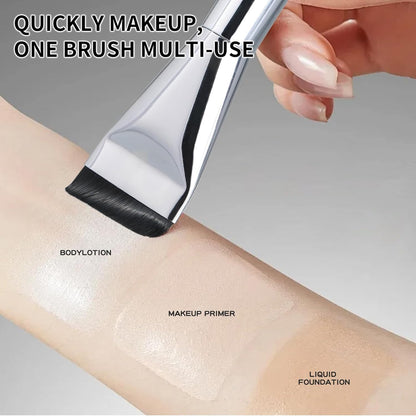 4PCS Flat Foundation Brush Set - Ultra Thin Blade for Liquid Makeup Blending