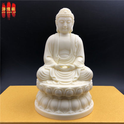 Silicone Mold Sakyamuni Buddha Statue Cement Candle Handcraft Buddhism DIY Tool