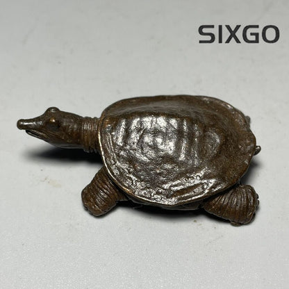 Bronze Turtle Longevity Turtle Pendant Handle Small Bronze Turtle Tea Pet Statue