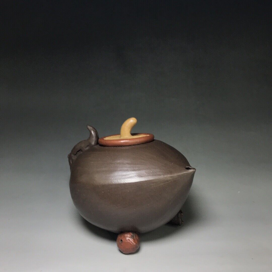 Chinese Yixing Zisha Clay Handmade Exquisite Teapot （百果壶 底款：陈鸣远）