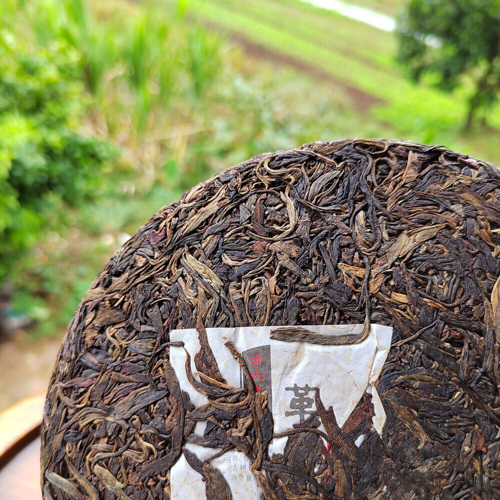 Pu'er Tea, Old Raw Tea, Menghai Qizi Cake Yunnan Gu Liu Da Cha Shan Ge Deng 357g