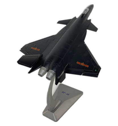 1:60 38CM Chinese J-20 Stealth Fighter Airplane Diecast Military Aircraft Model