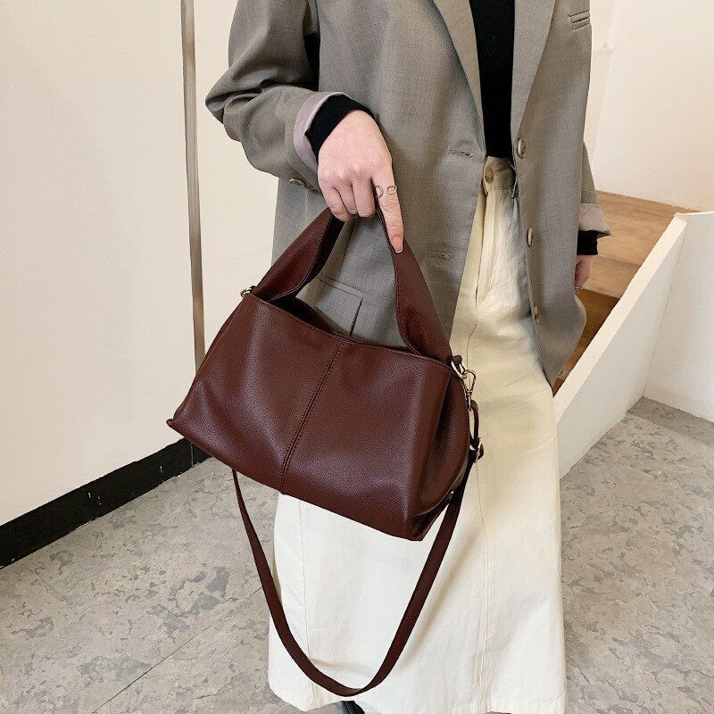 Simple Handbags Fashion Luxury Retro Messenger Tote Shoulder Bag 29*15*18 CM 1PC