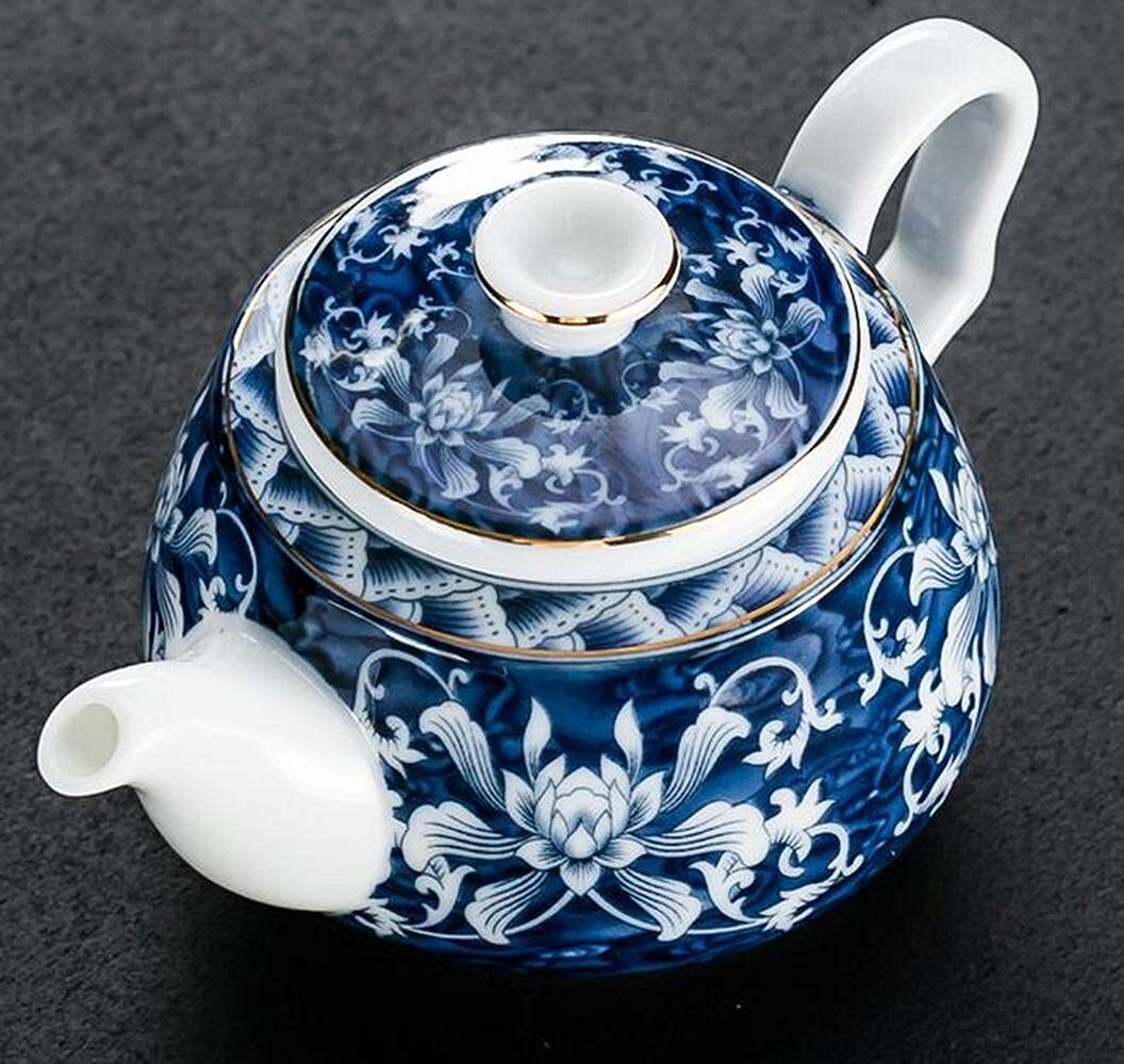 200ml Jingdezhen Teapot Blue Porcelain Retro Household Kung Fu Tea Set