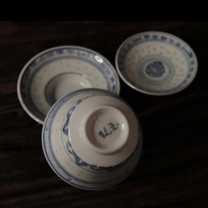 120ml Jingdezhen Ceramic Gaiwan Handmade Tea Bowl Chinese Retro Tureen Teacup