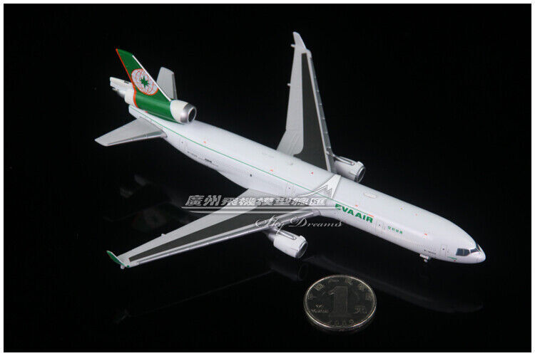 1:400 JC Wings EVA AIR MCDONNELL DOUGLAS MD-11F Airplane Diecast Aircraft Model