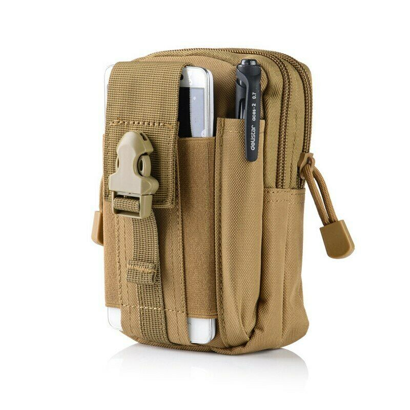 Military Utility Tactical Waist Bag Camping Hiking Climb Belt Bag Bottle Pouch