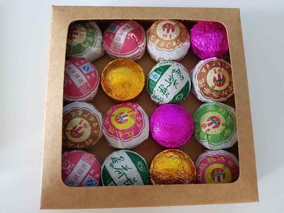 Chinese Tea Blooming Flowering Pu erh Puerh Jasmine Green Detox Herb Gift Box UK