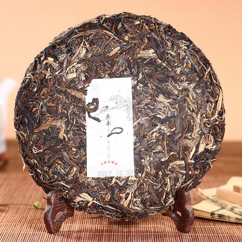 2013 Qiaomu Puerh Tea Age-Fermeted Cake Tea Haiwan Puer Five Star Arbor Tea 357g