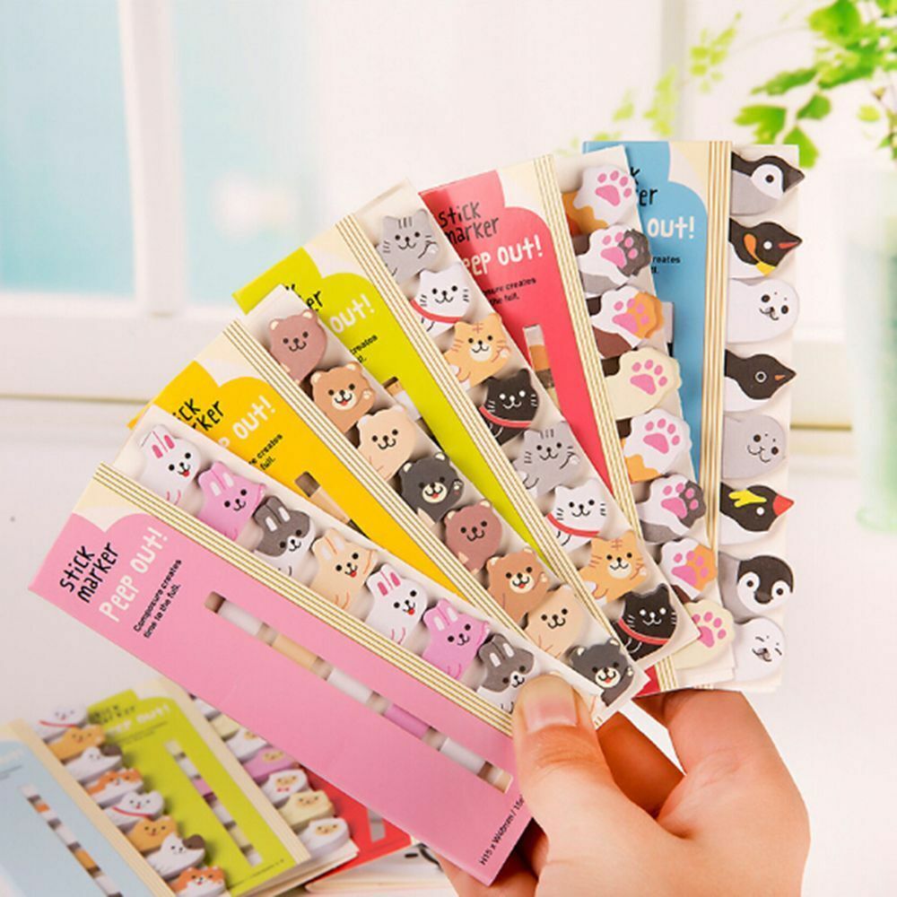 Sticky Notes 1PCS Cute Kawaii Cartoon Animals Cat Panda Dog Memo Pad Notebook