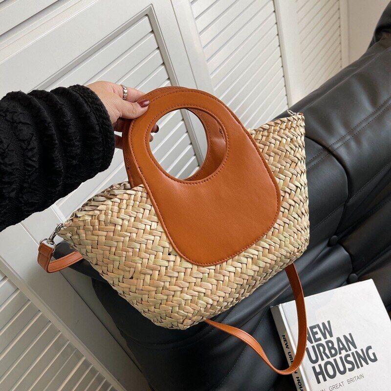 Summer Straw Weave Handbags Women Shoulder Bag Beach Crossbody Bags