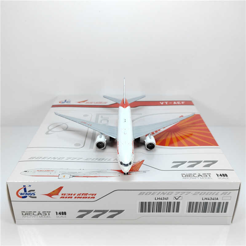 1:400 JC Wings AIR INDIA BOEING B777-200LR Passenger Airplane Diecast Model