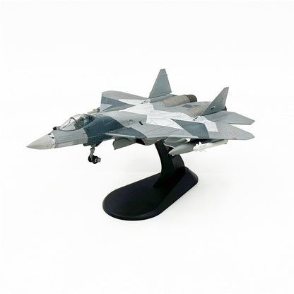 1/100 Scale Russian Su-57 Stealth Fighter With Display Sand For Model Lovers C