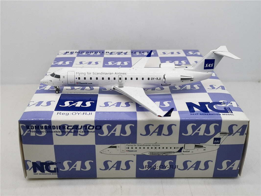 1:200 NG Model Flying for Scandinavian Airlines CRJ-100LR Airplane Diecast Model