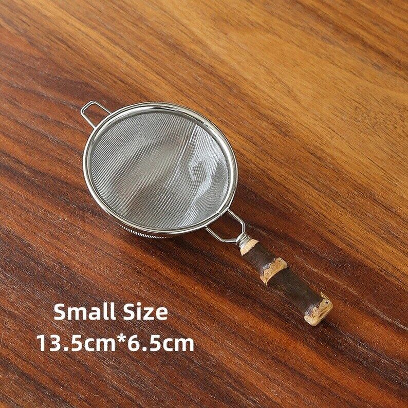 Bamboo Handle Stainless Steel Tea Filter|Tea Accessories|Tea Infuser