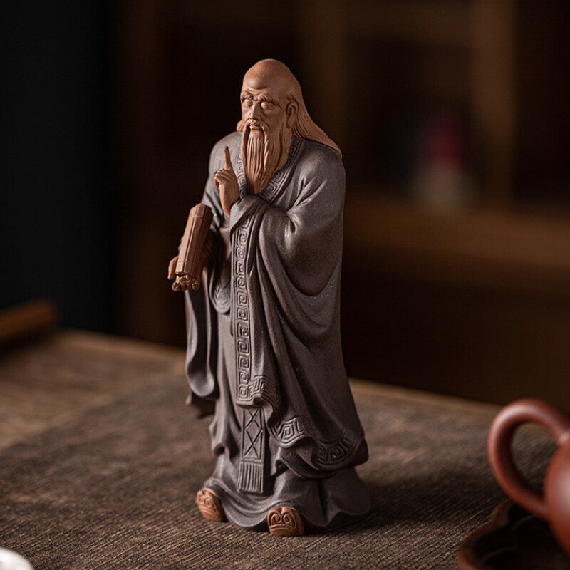 Handmade Artware Chinese Historical Figurine Purple Clay Tea Pet Decoration New