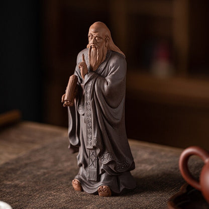 Handmade Artware Chinese Historical Figurine Purple Clay Tea Pet Decoration New