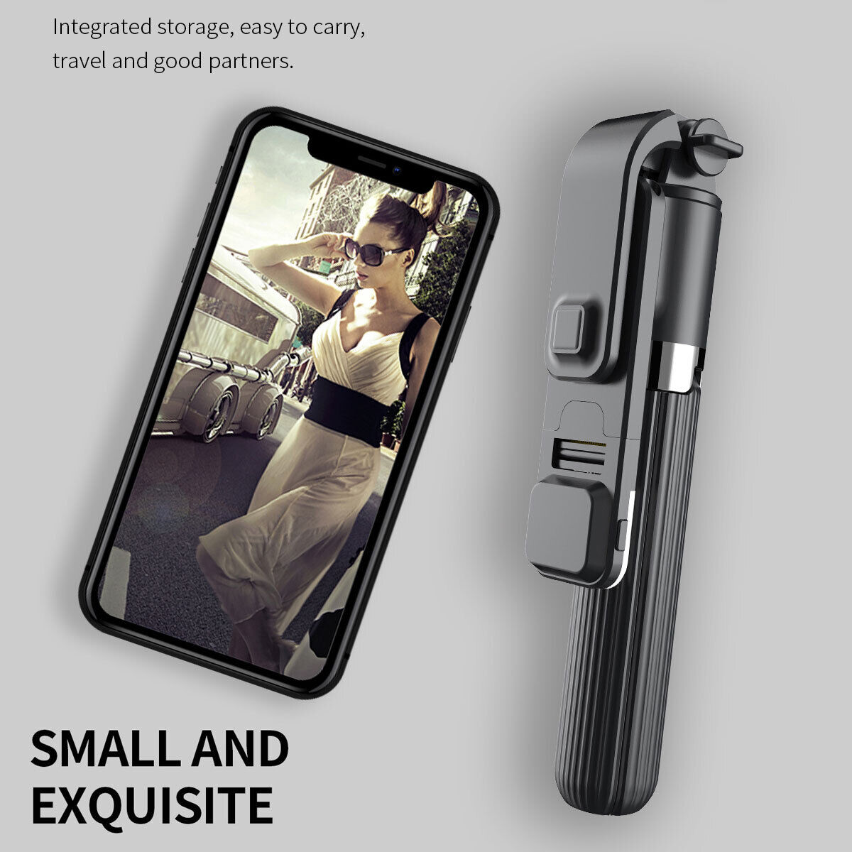 Selfie Stick Tripod & Bluetooth Remote - Thumbnail 2