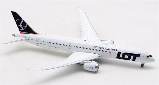 JC Wings Polish Airlines LOT For Boeing B787-9 SP-LSA Flaps Down 1/400 Model