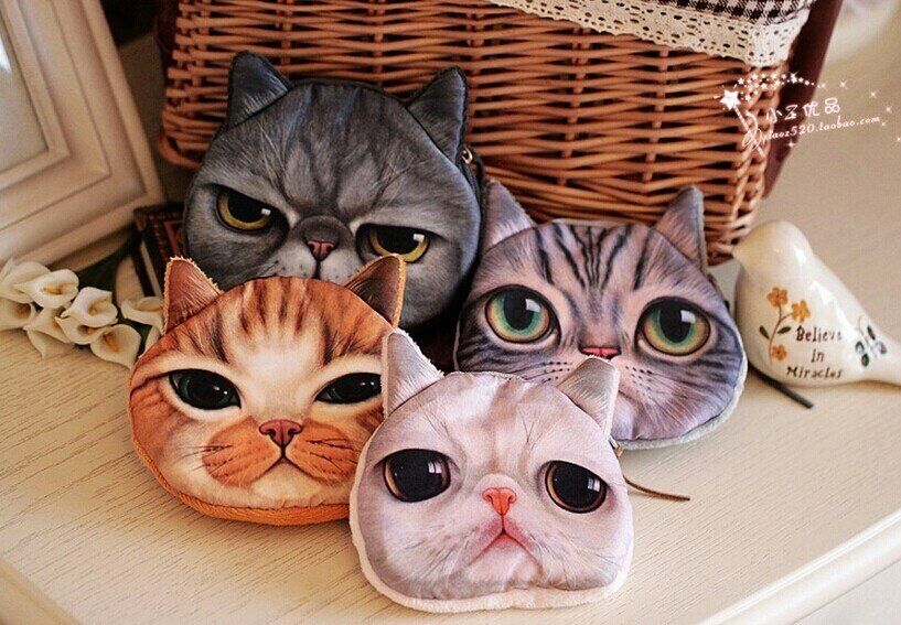 Money Bag Women Coin Purse Wallet Cute Small Zipper Pouch Bag Lady Animal Change