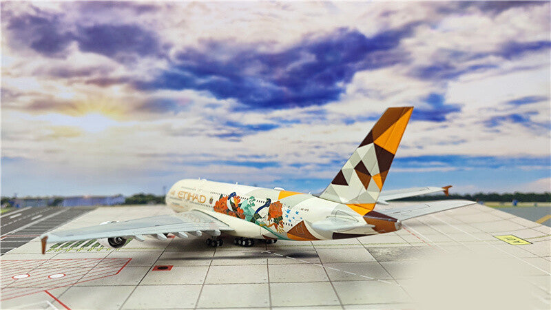 JC Wings Etihad Airways For Airbus A380 A6-APD South Korea 1/400 plane Pre-built
