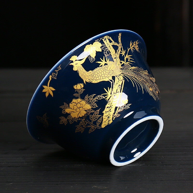 Gaiwan 150ml Cover Bowl Tea Appliance Black Tea's Tea Cup Gaiwan Lid & Cup & Mat