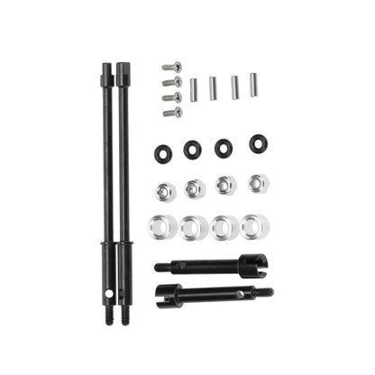 New 4mm Widen Wheel Hub Metal Wheel Axle Set For Axial SCX24 90081 RC Car Parts