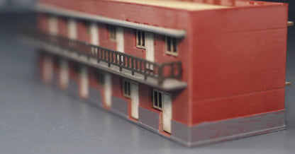 1/160 Train Station Model Scene Assemble Model Ornaments Not Colored