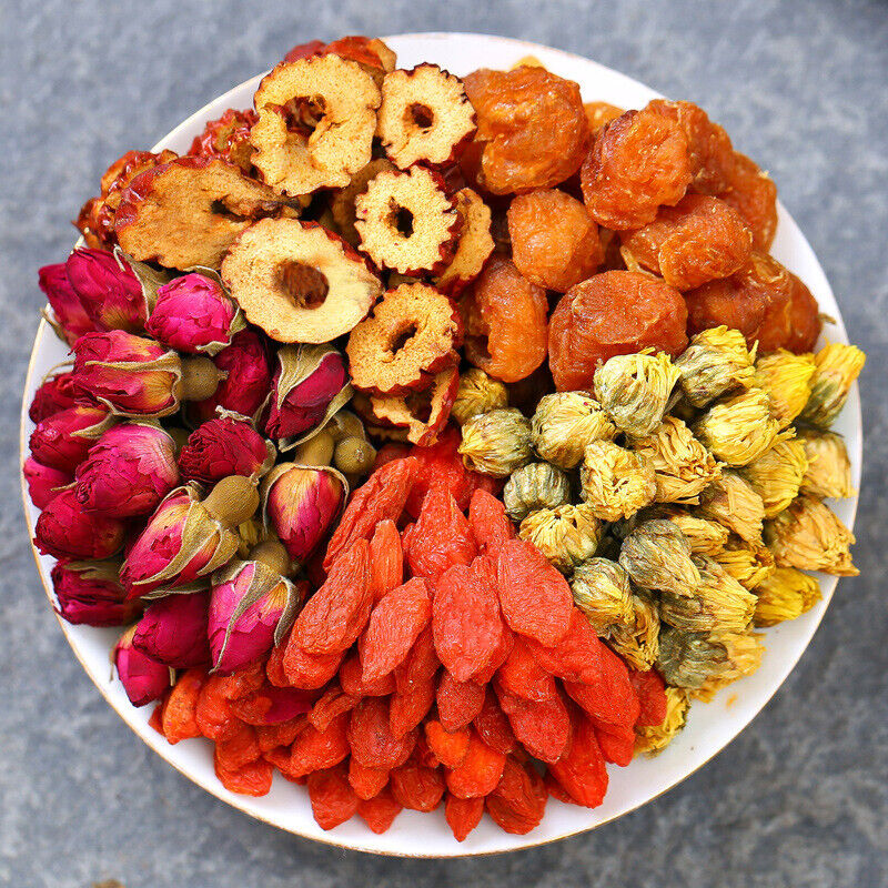 120g Ecology Herbal Tea Guiyuang Gouqi Date Meigui Juhua Cha Five Treasure Tea