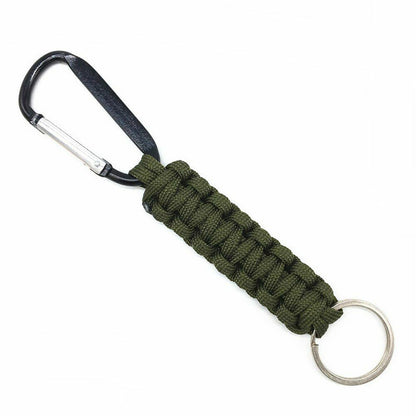 Cord Keychain Military Emergency Paracord Survival Kit Parachute Rope Carabiner