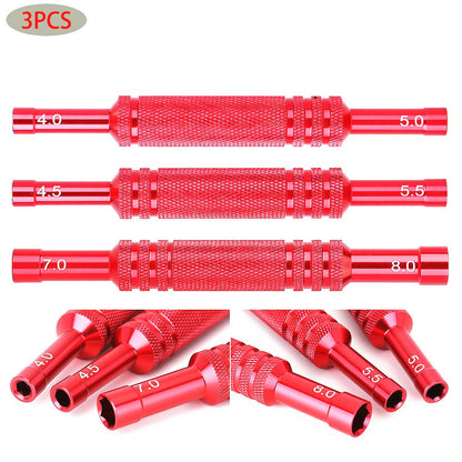 Aluminum Alloy RC Car Double Head Hexagon Sleeve Screwdriver Hex Wrench Tool