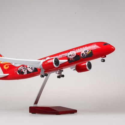 1:130 43CM Hainan Airlines BOEING 787 Passenger Plane Landing Gear Resin Model