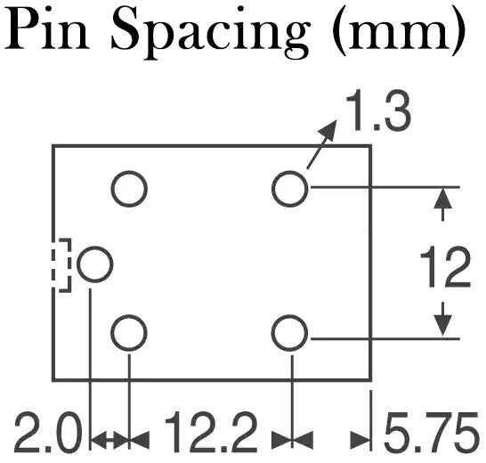 24VDC 10A General Purpose Relay SPDT (1 Form C) PC Pins / Through Hole (G5LE-14)