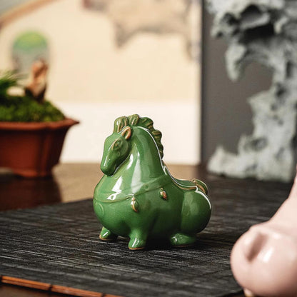 Ruyao Ceramics Steed Tea Pet 7.6cm 3in Kung Fu Tea Tray Decoration