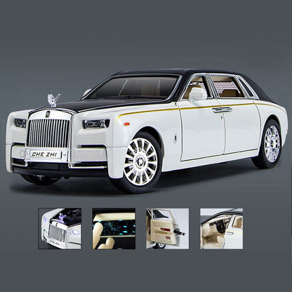 1:24 Rolls-Royce Phantom Diecast Model Car Toy Vehicles Sound Light Collection