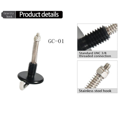 Stainless steel 3/8 interface Tripod Center Tripod Hook For Camera Tripod B
