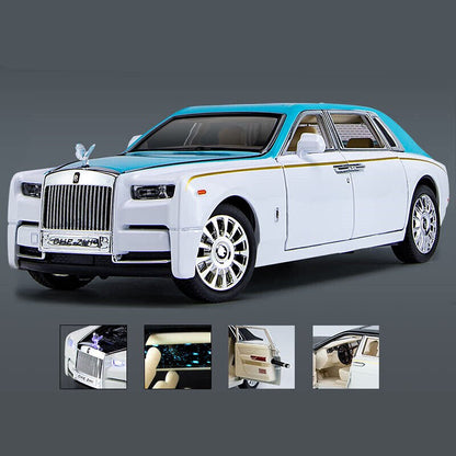 1:24 Rolls-Royce Phantom Diecast Model Car Toy Vehicles Sound Light Collection