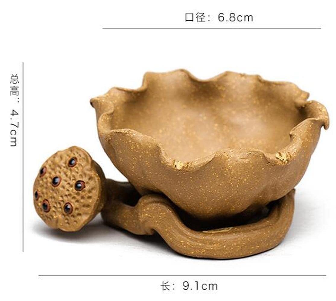 Purple Clay Filter Lotus Tea Strainer Handmade Kung Fu Tea Set Tea