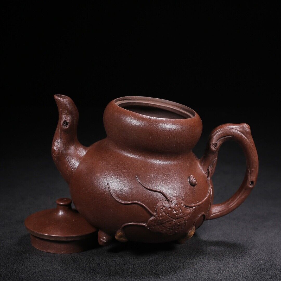 Chinese Yixing Zisha Clay Handmade Exquisite Teapot （葫芦 底款：陈用卿）