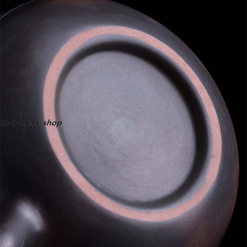 China JianShui Purple Pottery Tea Pot Creative Handmade Pot Xishi Ball Infuser