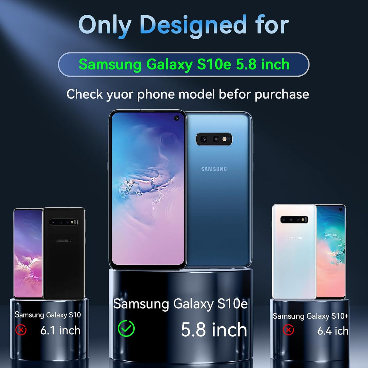 for Samsung Galaxy S10E Case Magnetic, Galaxy S10E Phone Case [Compatible with M