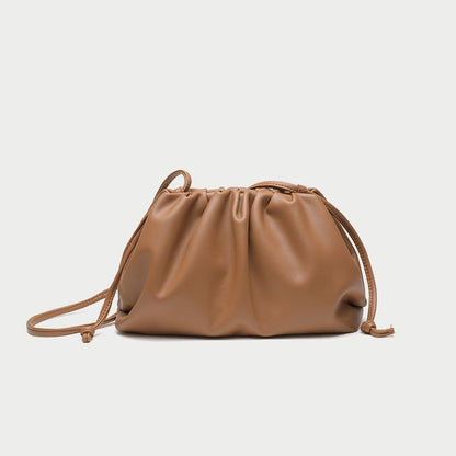 Polyester Pouch Dumpling Cross body Bag Cloud Handbag Soft Clutch Shoulder Purse